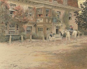 The Anchor Inn, Liphook by Cecil Charles Windsor Aldin