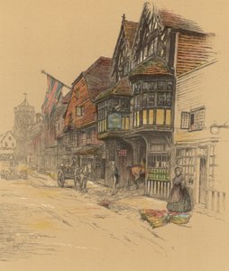 The George Inn, Salisbury by Cecil Charles Windsor Aldin