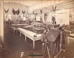 Interior of the Spanish Government Building, in the Spanish Section of the Centennial Exposition by Centennial Photographic Co.