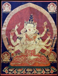 Guhyasamaja Akshobhyavajra Thanka, 17th century