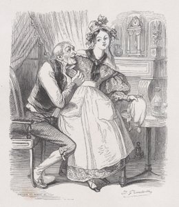 The Old Bachelor from The Complete Works of Béranger, 1836
