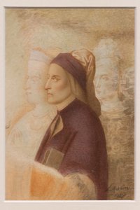 Portrait of Dante, by Cesare Mussini, about 1844 by Cesare Mussini