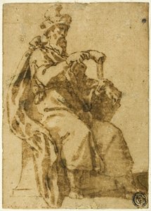 Samuel Enthroned by Cesare Nebbia