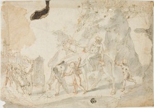 Triumph of Bacchus with Drunken Silenus on Donkey