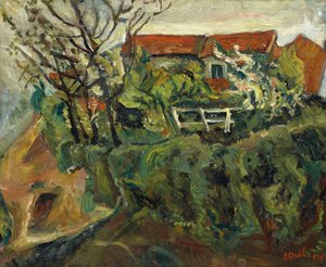 Houses in a landscape