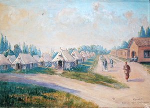 The Convalescent Quarter of the Canadian Military Hospital at St. Cloud by Charles Andre Igounet de Villers