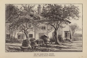 The Old Manor House, Scrooby by Charles (after) Whymper