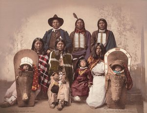 Ute Chief Severo and Family by Charles A. Nast