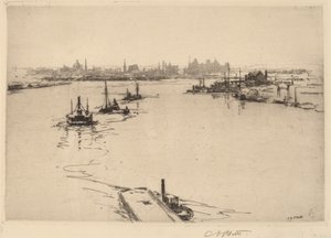 Williamsburg from the Bridge by Charles A. Platt