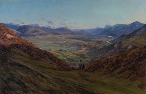 Grenoble Seen from the Road to Sappey 1912