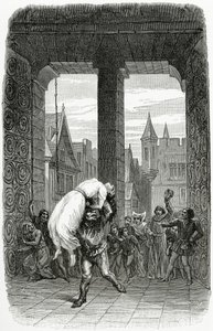 Quasimodo Saves Esmeralda from Execution by Charles Alexandre Lesueur