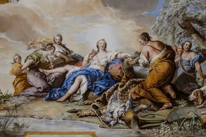 Rest of Diana among Nymphs, Fresco