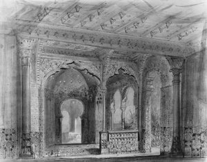 Stage set for Le Corsaire by Adolphe Adam