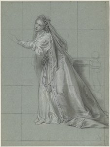 Study of a Woman (Rodugune) Turned toward the Left by Charles Antoine Coypel