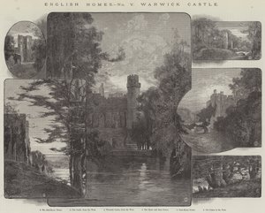 English Homes, Warwick Castle by Charles Auguste Loye