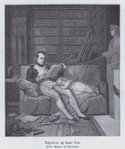Napoleon I and his son by Charles Auguste Steuben