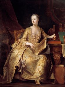 Portrait of Jeanne Antoinette Poisson, Madame de Pompadour, Holding a Score of Music