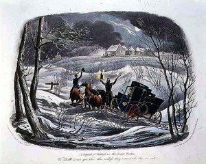 A Signal of Distress, or The Christmas Visitor, engraved by R.G. Reeve pub. by Thomas McLean