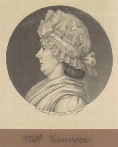 Elizabeth Marius Kemper by Charles B. J. Févret de Saint Mémin