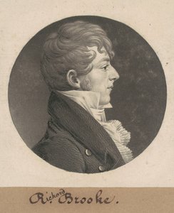 Richard Brooke by Charles B. J. Févret de Saint Mémin