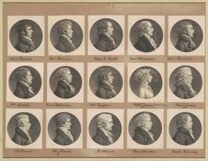Saint-Mémin Collection of Portraits, Group 38 by Charles B. J. Févret de Saint Mémin