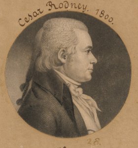 Caesar Augustus Rodney by Charles Balthazar Julien Févret de Saint-Mémin