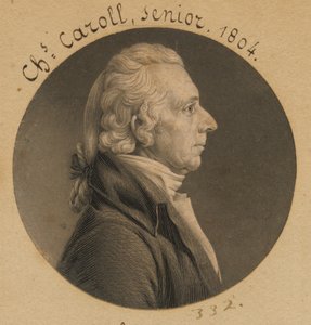 Charles Carroll by Charles Balthazar Julien Févret de Saint-Mémin