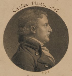Edward Carter by Charles Balthazar Julien Févret de Saint-Mémin