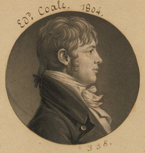 Edward Johnson Coale by Charles Balthazar Julien Févret de Saint-Mémin