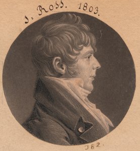 J. Ross by Charles Balthazar Julien Févret de Saint-Mémin