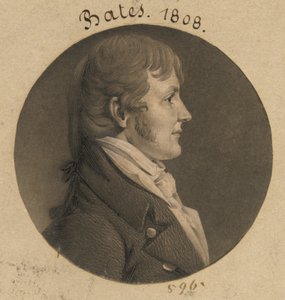 James Woodson Bates by Charles Balthazar Julien Févret de Saint-Mémin