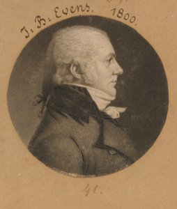 John B. Evens by Charles Balthazar Julien Févret de Saint-Mémin