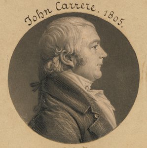 John Carrere by Charles Balthazar Julien Févret de Saint-Mémin