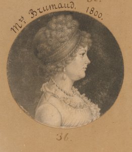 Mrs. Brumaud by Charles Balthazar Julien Févret de Saint-Mémin