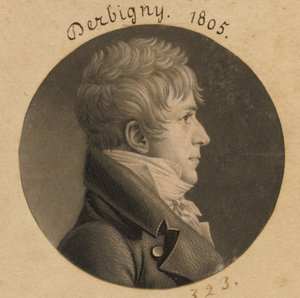 Pierre Auguste Charles Bourguignon Derbigny by Charles Balthazar Julien Févret de Saint-Mémin