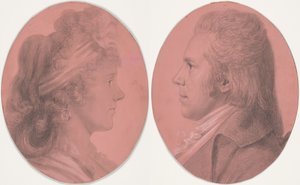 Portraits of Georges Arnold Fitzwilliam and Eleanor Ramsay Fitzwilliam; a Pair by Charles Balthazar Julien Févret de Saint-Mémin