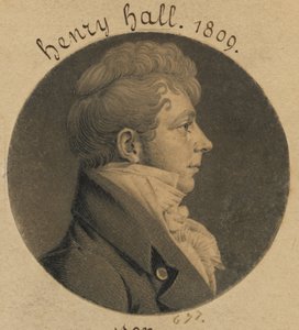 Possibly Henry Hall or Sutton Hall by Charles Balthazar Julien Févret de Saint-Mémin