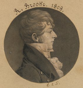 Richard Brooke by Charles Balthazar Julien Févret de Saint-Mémin