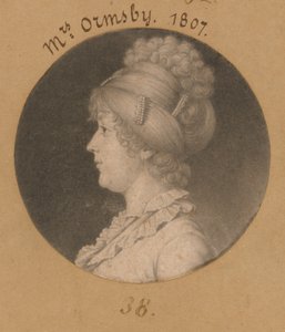 Sarah Mahon Ormsby by Charles Balthazar Julien Févret de Saint-Mémin