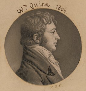William Gwynn by Charles Balthazar Julien Févret de Saint-Mémin