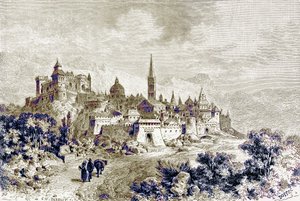 View of Spoleto, Illustration from 