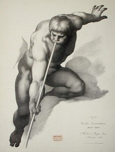 Angel playing on the Trumpet, plate 1 from 