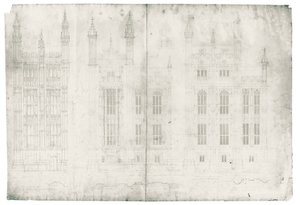 Drawing for the Houses of Parliament, c.1836-40