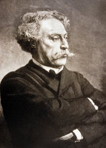 Alexandre Dumas Fils, French writer (engraving)