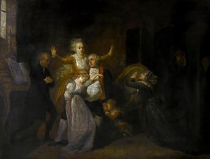 Farewell to Louis XVI by His Family in the Temple, 20th January 1793