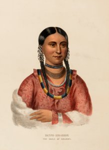 Hayne-hudjihini, The Eagle of Delight, from History of the Indian Tribes of North America