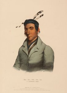 Ka-ta-wa-be-da, a Chippeway Chief, from History of the Indian Tribes of North America by Charles Bird King