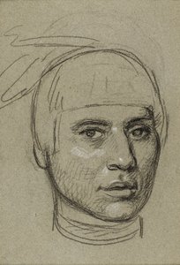 Study for a Portrait of No-Tin (Wind), an Ojibwe Leader by Charles Bird King