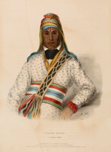 Yoholo-Micco, a Creek Chief, from History of the Indian Tribes of North America