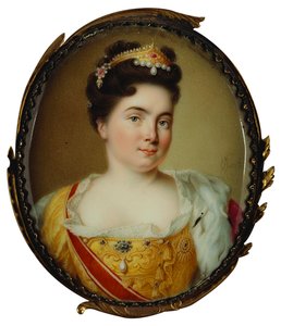 Portrait of Empress Catherine I. 1684-1727, 1717